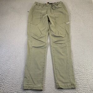 KITH Pants Mens Small 32" Inseam Elastic Drawstring Military Green Patch Pockets